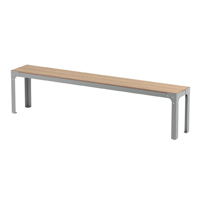 Boldo metal / HPL - 4places - anthracite 7016 / clear chene