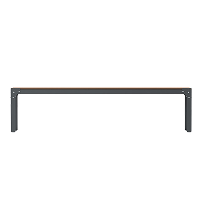 Boldo metal / HPL - 4places - anthracite 7016 / clear chene