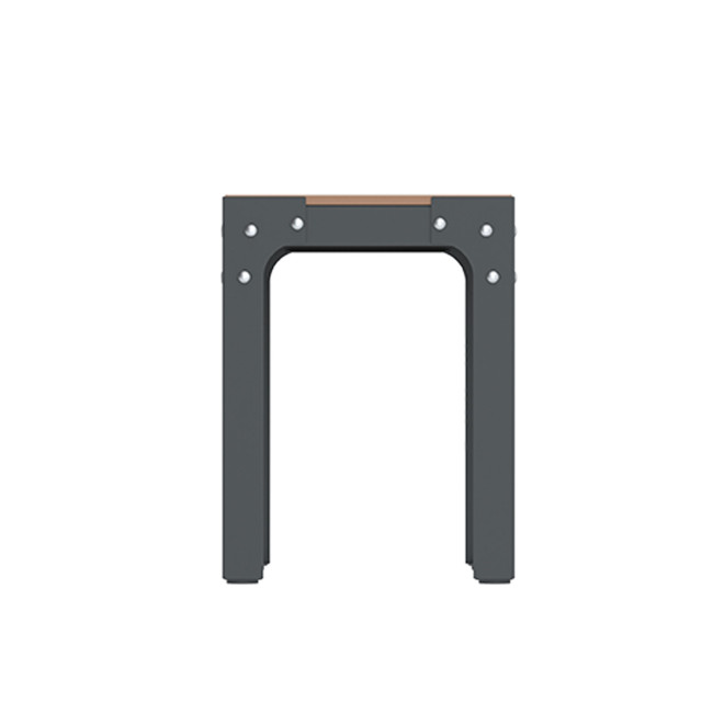 Metal Boldo Stool / HPL - 1place - clear anthracite 7016 / cheen