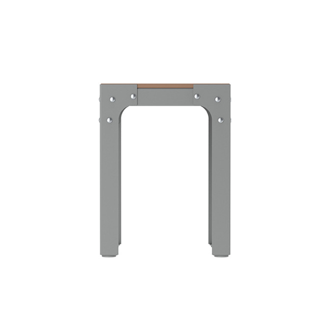 Metal Boldo Stool / HPL - 1place - clear anthracite 7016 / cheen