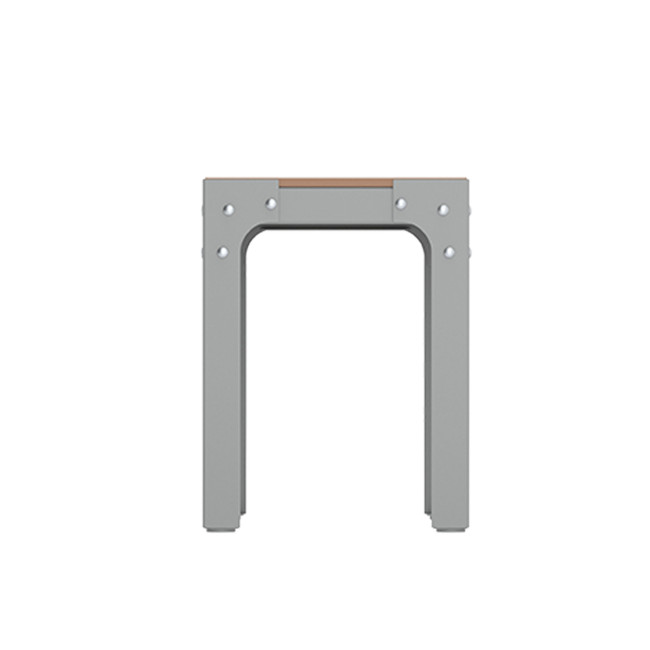 Metal Boldo Stool / HPL - 1place - clear anthracite 7016 / cheen