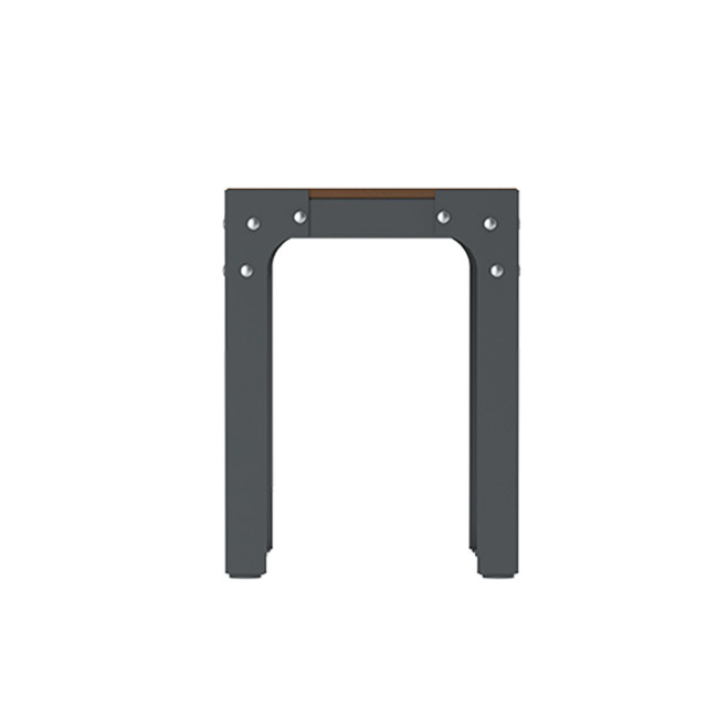 Metal Boldo Stool / HPL - 1place - clear anthracite 7016 / cheen