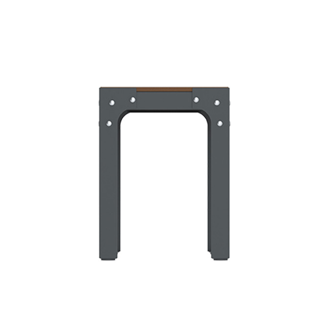 Metal Boldo Stool / HPL - 1place - clear anthracite 7016 / cheen