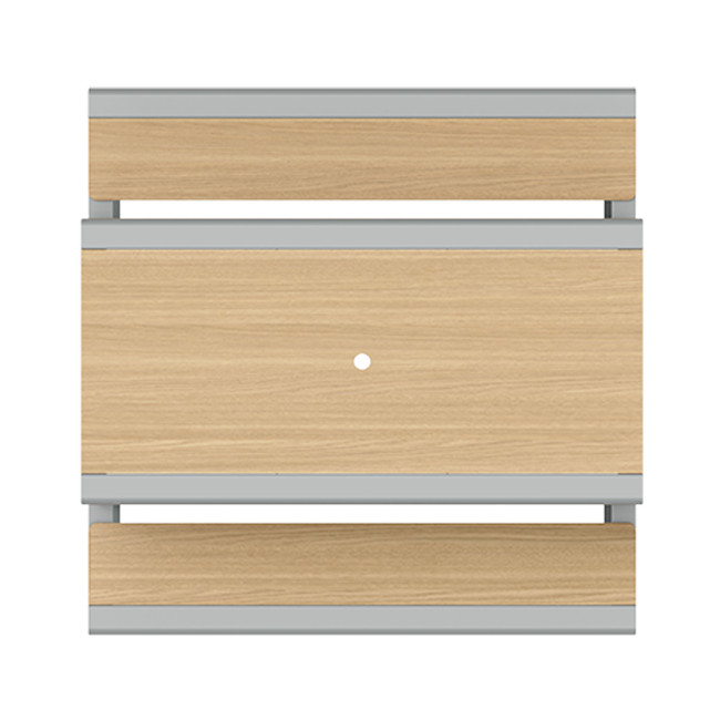 Rectangle Table + Built-in Banquettes 6 Places ACCI Metal / HPL HPL + PARASH Hole - Anthracite 7016 / CHEEN CLAI