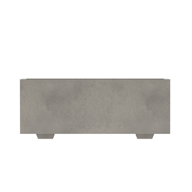 Rectangle Planter 175L Planting Concrete - shortbread white