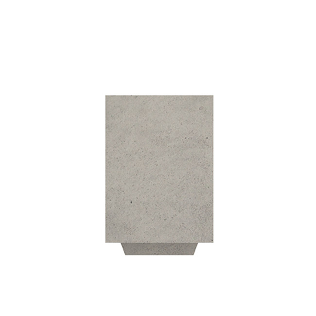 Rectangle Planter 175L Planting Concrete - shortbread white