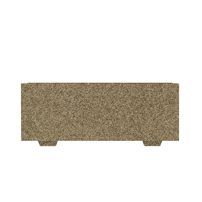 Rectangle Planter 175L Planting Concrete - shortbread white
