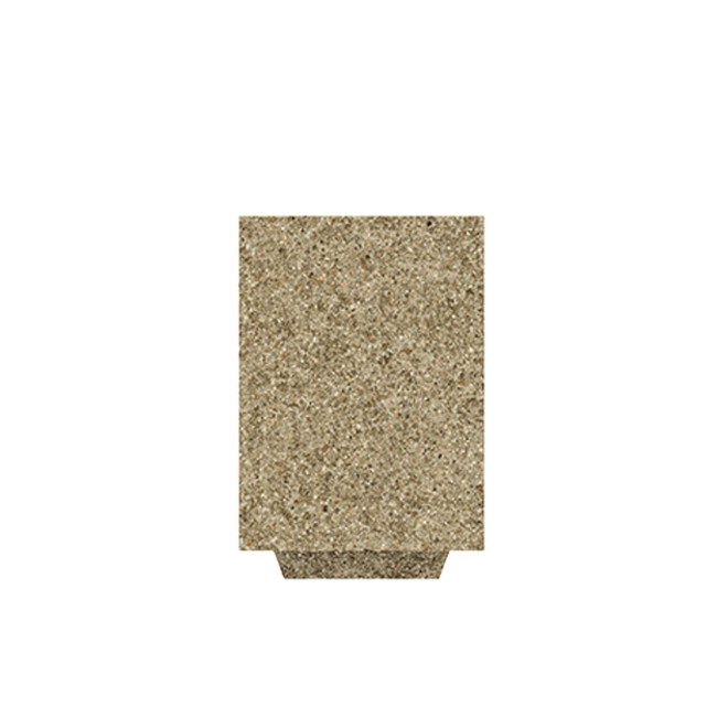 Rectangle Planter 175L Planting Concrete - shortbread white