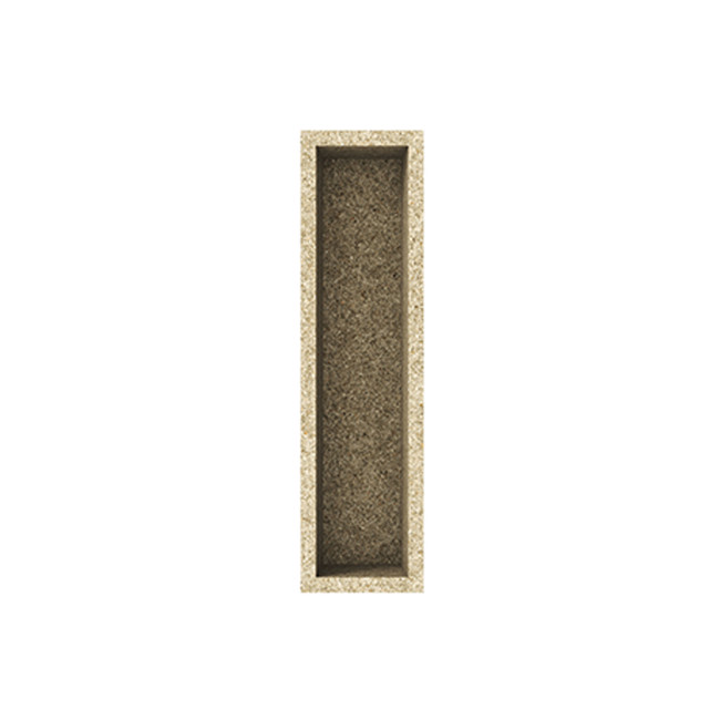 Rectangle Planter 175L Planting Concrete - shortbread white
