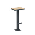 TABOURET HAUT EN MÉTAL / HPL - 1 PLACE