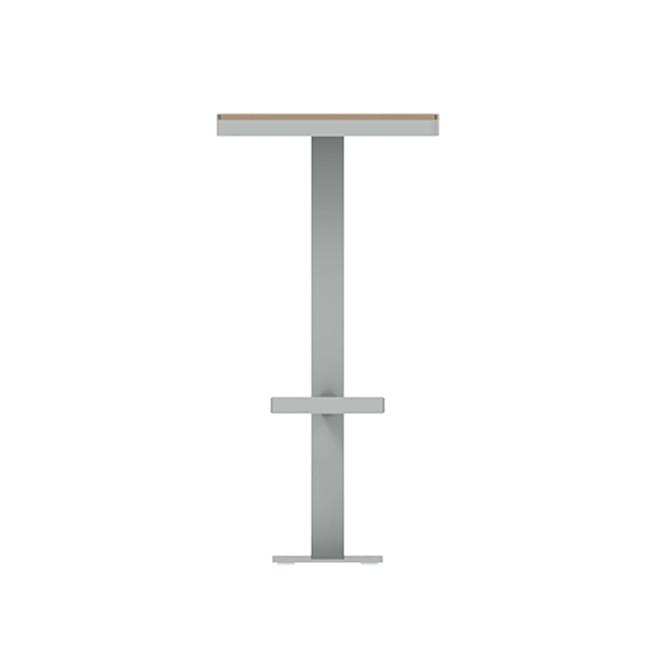 Top stool 1 place orpine metal / HPL - anthracite 7016 / clear chene