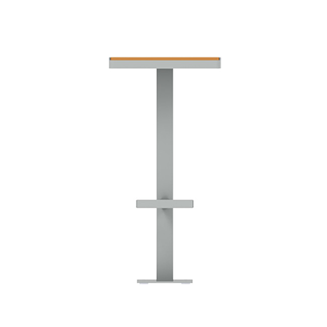 Top stool 1 place orpine metal / HPL - anthracite 7016 / clear chene
