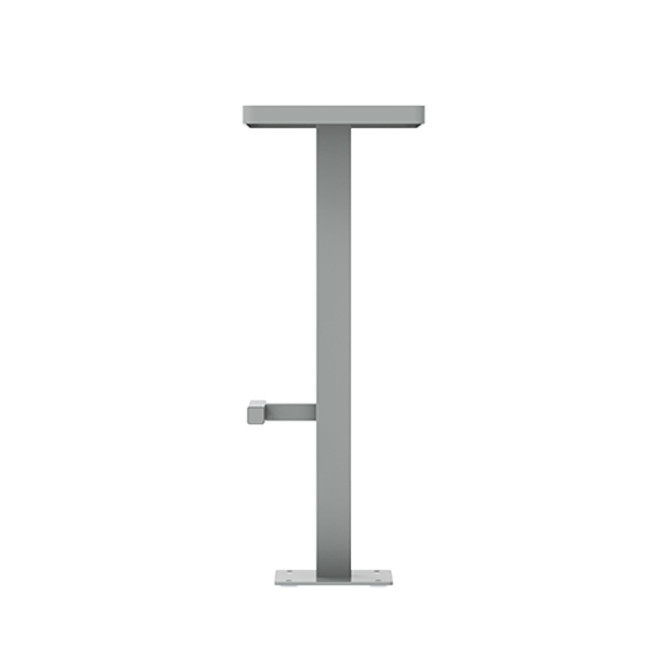 Top stool 1 place orpine metal / HPL - anthracite 7016 / clear chene