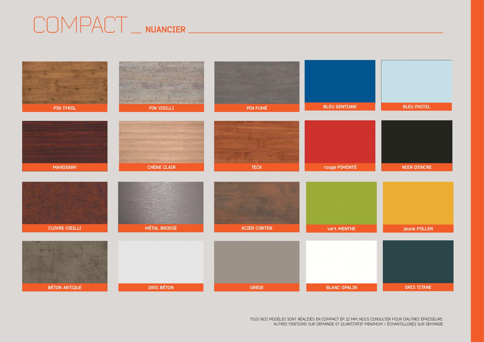 Nuancier Compact Euroterrasse