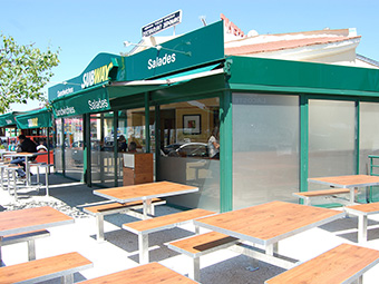 Tables de restaurant professionnel ligne Orpin pour Subway