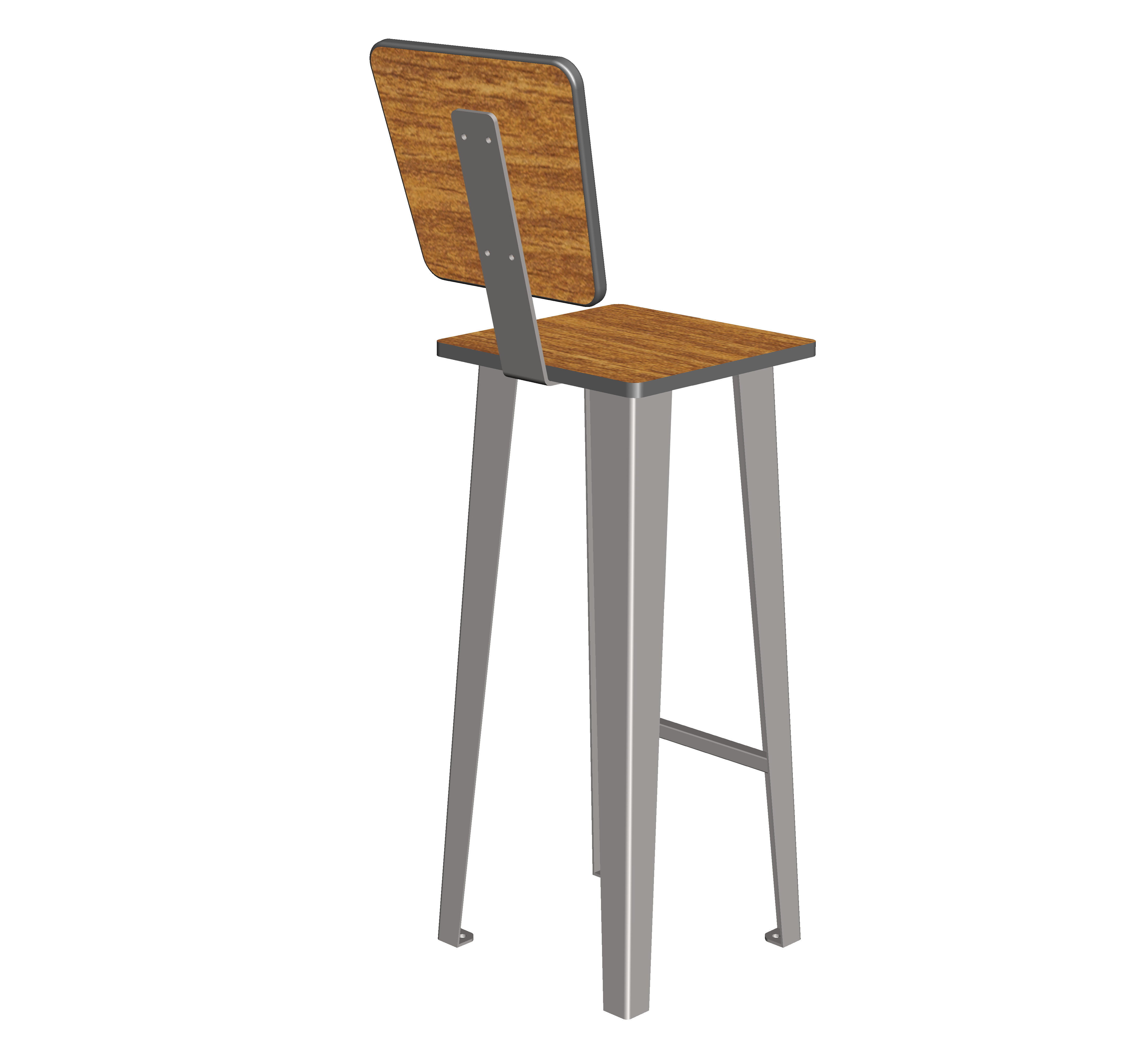 TABOURET AVEC DOSSIER TABH241CP + DO02CP