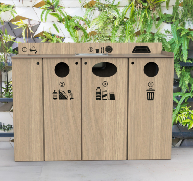 Comment intégrer le tri des déchets dans vos espaces extérieurs ?